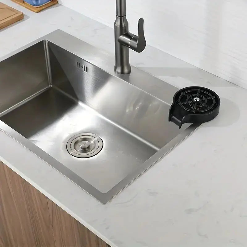 Plastic Automatic Cup Washer - High Pressure Glass Cleaner for Kitchen Sink, Ideal for Beer and Milk Tea Cups