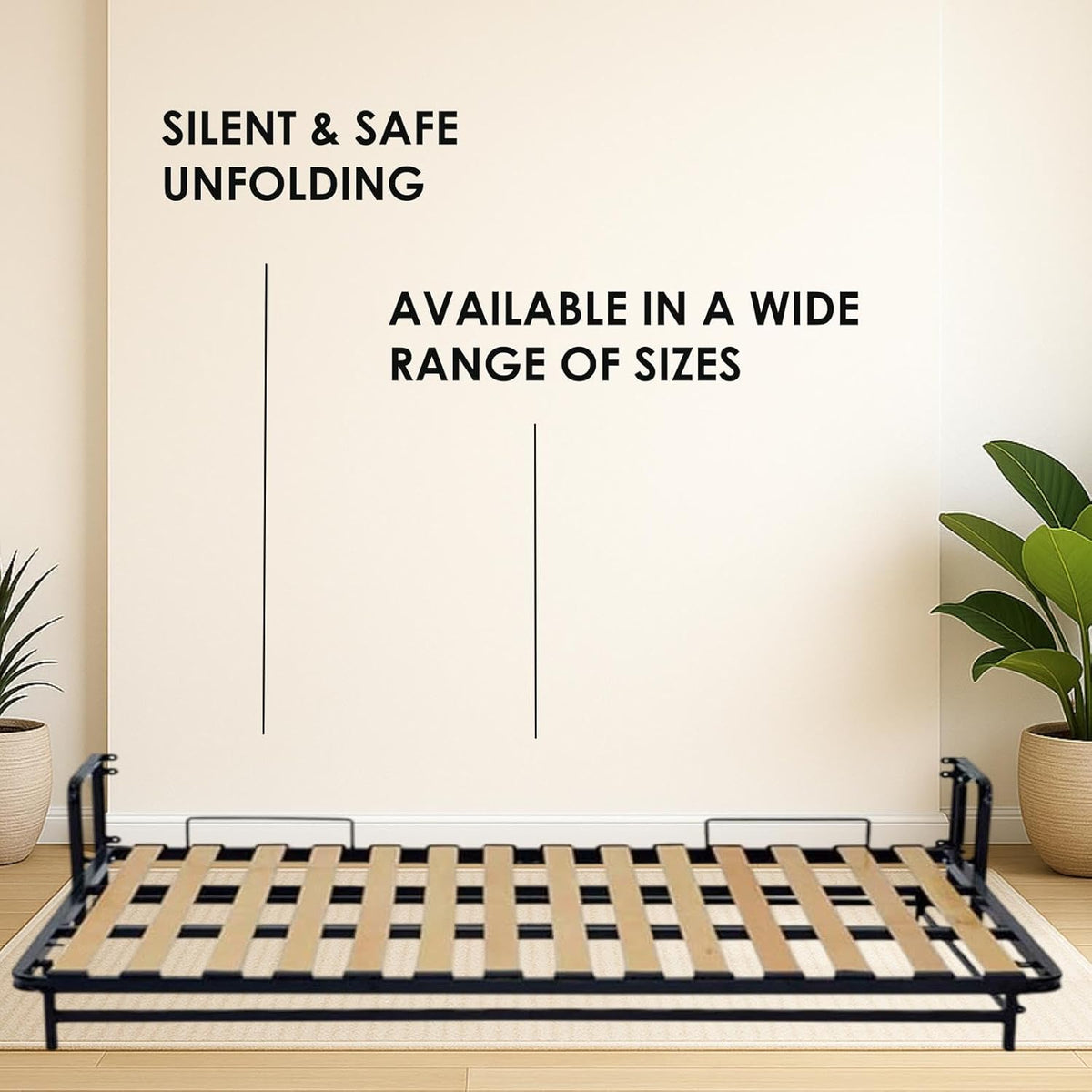 Classic Horizontal Queen Murphy Bed - 60" x 80" Folding Bed