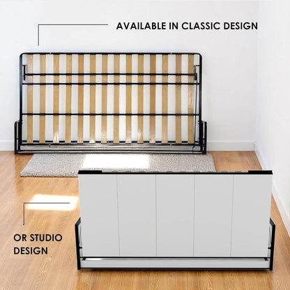 Classic Horizontal Queen Murphy Bed - 60" x 80" Folding Bed